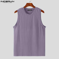 INCERUN Chalecos Sin Mangas Para Hombre Estilo Coreano 2024 Suéter Tejido Solido Casual Urban Fashion Tallas S-5XL - details 6