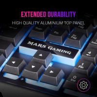 Mars Gaming MK120ES, Teclado Gaming FRGB, Aluminio, Antighosting, Soporte Smartphone, Gris y Negro, Idioma Español - details 4