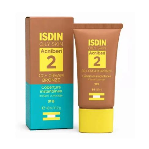 ISDIN Acniben CC Cream Tono Bronce SPF 30 Tratamiento Corrector Imperfecciones no Comedogénico 40 ml — oferta en Miravia
