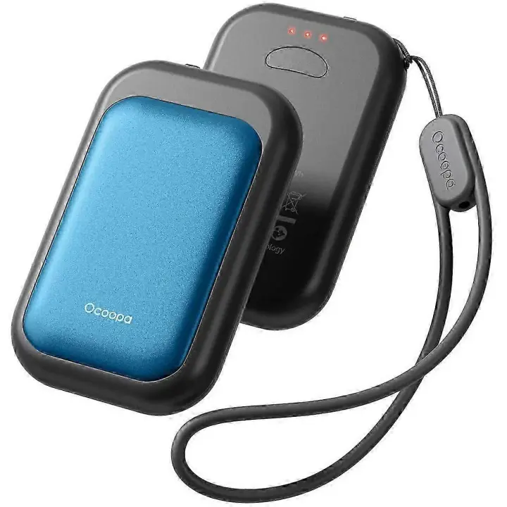 2 En 1 Cargador De Mano De Carga Magnética 3 De Calefacción Inteligente Con Correa Azul - 1