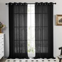 2/4 Panelas Cortinas Blancas/Grises De Tulle Chiffon Modernas Para Decorar Sala De Estar Cocina Dormitorio Translúcidas Sencillas De Poliéster - details 19