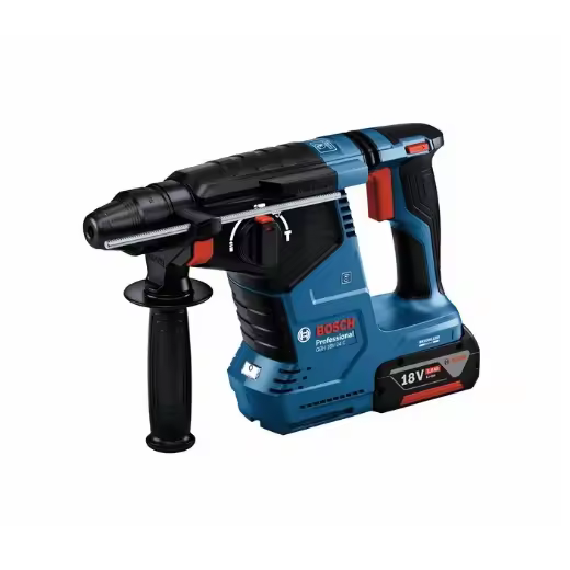Bosch Professional 18V System GBH 18V-24 C - Martillo perforador a batería (Brushless, 2,4 J, Ø máx. hormigón 24 mm, SDS plus, Connectivity, 2 baterías x 5.0 Ah, en L-BOXX) - 1