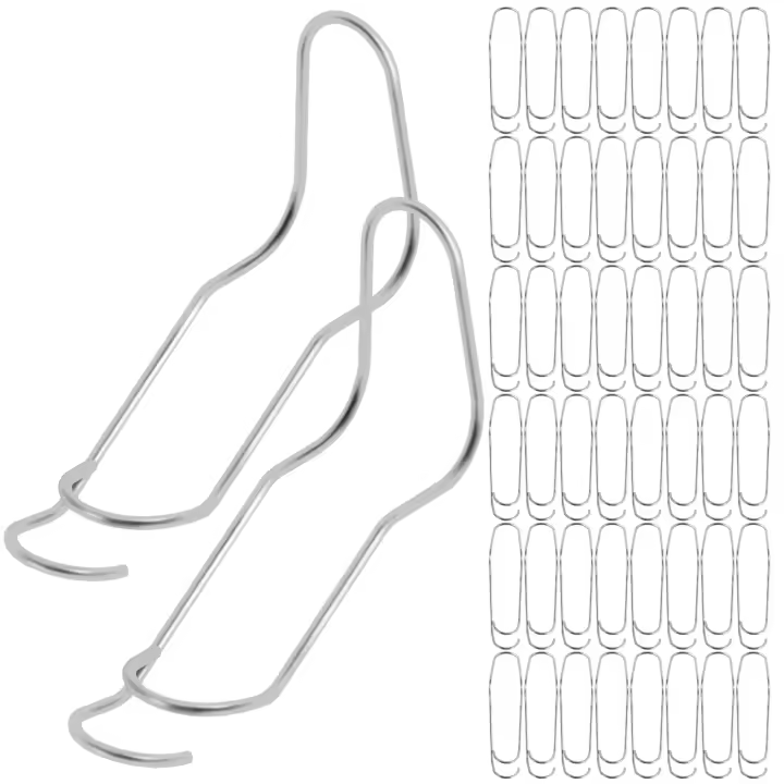 50Pc Hebilla De Conexión Para Trepaderes Plantas Metálica De Acero Inoxidable Soporte De Tubo Para Jardín Y Estufa Verde - 1