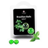 Brazilian Balls Con Sabor A Menta Pack 6 Unidades Bolas Brasileñas De Secret Play Con Base De Aceite Para Masaje Lubricante Refrescante Para Sexo Anal O Vaginal No Compatible Con Preservativos De Látex - details 0