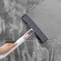 Cepillo De Limpieza De Ventanas 3 En 1 Con Botella De Agua Escobilla Para Vidrio Herramienta De Limpieza Doméstica Multifuncional Colgable Verde Blanco Rosa - details 3