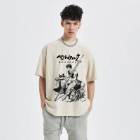 Camiseta Para Hombres 100% Algodón Estampado Anime Gótico Harajuku Casual Verano Moda Retro Alta Calidad Camisetas - details 3
