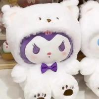 Muñeca De Peluche Sanrio 25Cm Kuromi Cinnamoroll Cross Dressing Hello Kitty My Melody Juguete De Dibujos Animados Regalos De Navidad - details 4