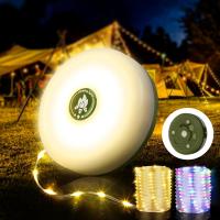 Luz De Cadena Recargable Para Camping 2 En 1 Con 8 Modos De Iluminación Luz De Cadena Portátil Para Exteriores Material ABS Fuente De Luz LED Tiempo De Iluminación 6h - details 0