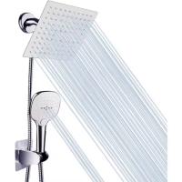 Juego de Ducha de Alta Presión with Manguera de Desvío Presurizada de Tres Vías y Ducha de Galvanoplastia - Spray Superior de 8 Pulgadas - details 0