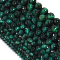 Tirante De Ojos De Tigre Naturales Verdes Para Joyería DIY 1 Pieza Piedra Redonda De 4/6/8/10/12mm Para Collar Y Pulsera - details 3
