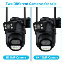 Cámara IP HD 6K 12MP WiFi Exterior Con Zoom 8X Tres Lentes Pantalla Doble PTZ Seguimiento Automático CCTV De Seguridad 6MP Monitoreo De Vigilancia - details 1