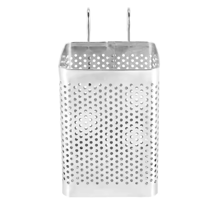 Porta palillos de acero inoxidable colgante con gancho para secar utensilios de cocina canasta de almacenamiento de cuchillos - 1