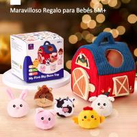 Juguetes Bebes 6-12 Meses - Animales Granja de Peluche Blandos con Sonajas, Arrugas, Espejo - Juguetes Montessori para Bebes 3 6 12 Meses - details 4