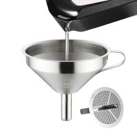 Embudo de Maple inoxidable de 10 cm, apto para use, fácil de guardar, Con soporte para anillas, Apto para lavavajillas (10 cm, inoxidable Maple) - details 2