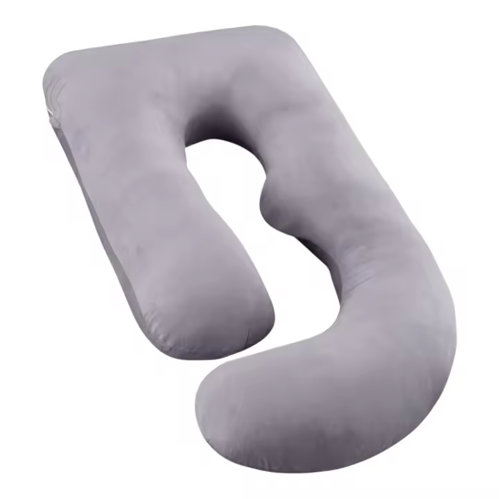 Almohadas De Embarazo para Dormir, Almohada De Cuerpo Completo, Grande En Forma De U Almohada De Cuerpo Completo, Almohada Ultra Suave con Funda Extraíble, Terciopelo, Almohada Dormir, Sleep Confort Almohada, Forma de U Almohada (ALMOHADA-001 2790) - 1