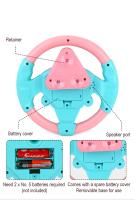 Juguete Musical De Conducción Eléctrica Para Niños Simulación De Volante De Coche Con Luz Y Sonido Regalo Para Niños Juguete De Silla De Paseo - details 5