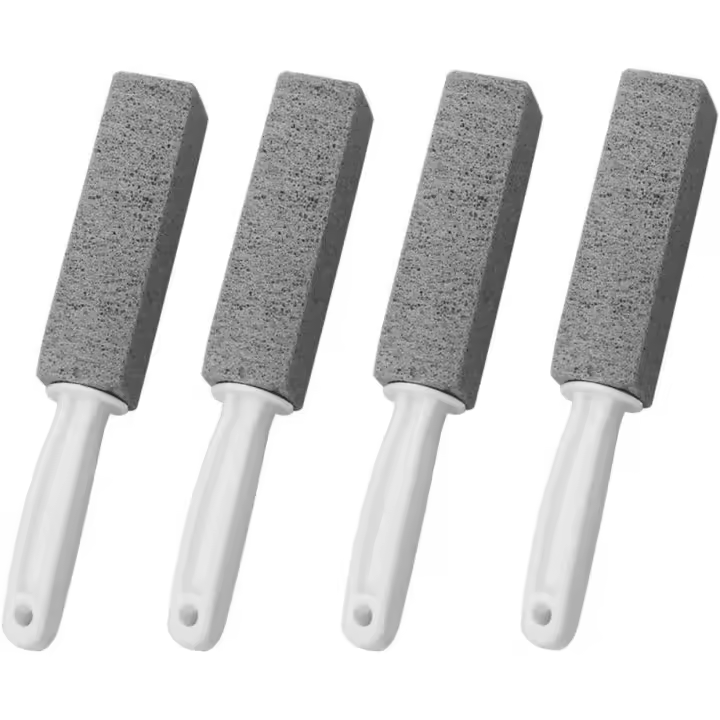 Uds cepillo de limpieza de piedra pómez con mango limpiador cepillo de inodoro WC para cocina/parrilla/baño/inodoro/piscina - 1
