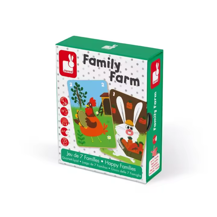 Janod Juego De Mesa Happy Families Family Farm - 1