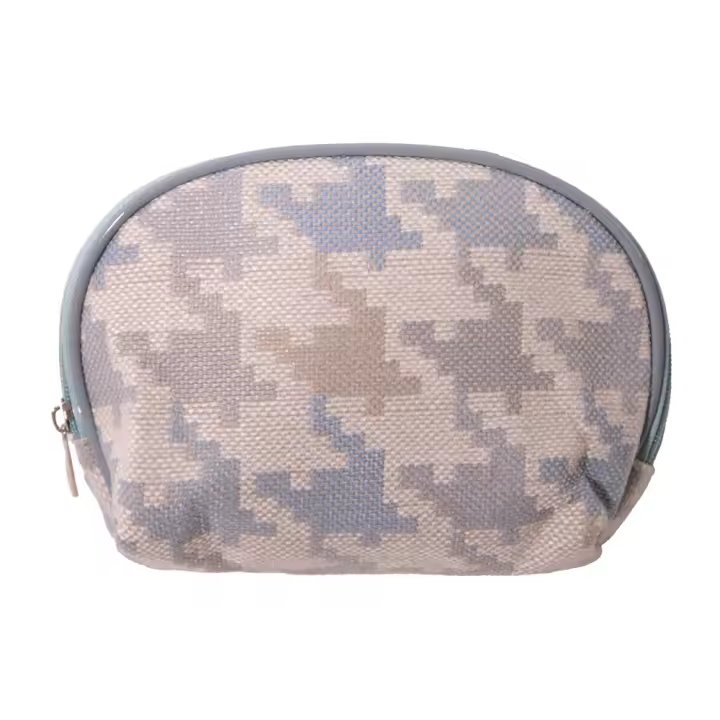 Neceser Maquillaje Viaje Portátil, Bolsas de Cosméticos Mujer con Cremallera, Bolsa Maquillaje Organizador a Cuadros, Mini Neceser Ligero para Viajar, Organizador Lápiz de Labios Estuche Maquillaje - 1