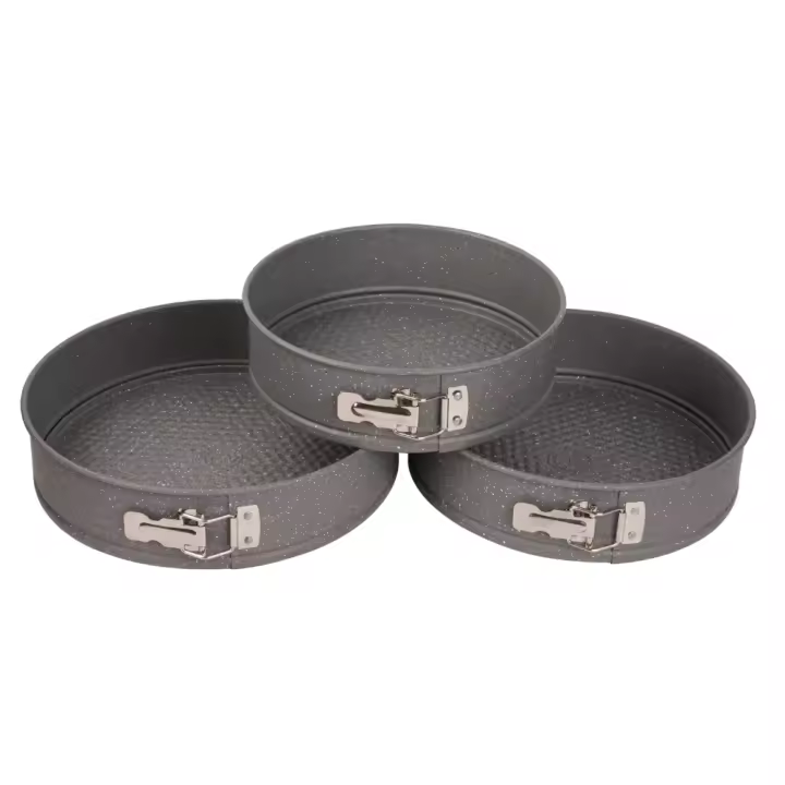 MasterChef MCA-242628 MyWave Set 3 Moldes Redondos Desmontables 24cm 26cm 28cm - Bandejas para Hornear - 1