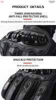SUOMY Guantes De Motocicleta Para Hombre Y Mujer Impermeables Y Antigolpes Para Motocross Función Táctil Para Teléfonos Móviles - details 10