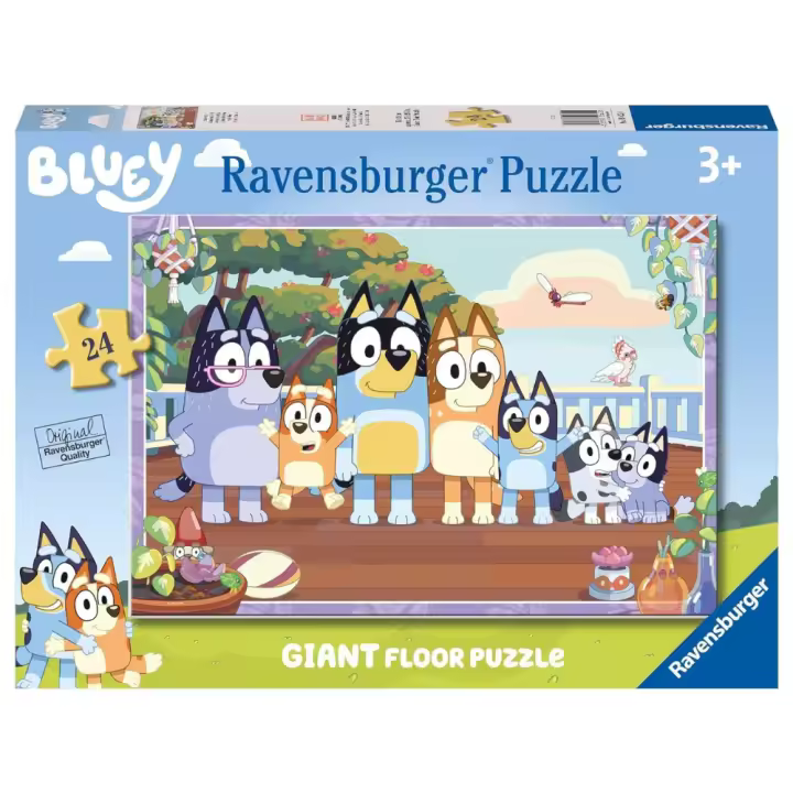 RAVENSBURGER PUZLE GIGANTE DE SUELO CON BLUEY 24 PIEZAS, 05622, TIENDA CON LICENCIA OFICIAL - 1