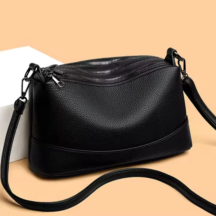 Bolso de cuero PU para Mujer, Bandolera de diseño, de gran capacidad, lujo, a la moda - 1
