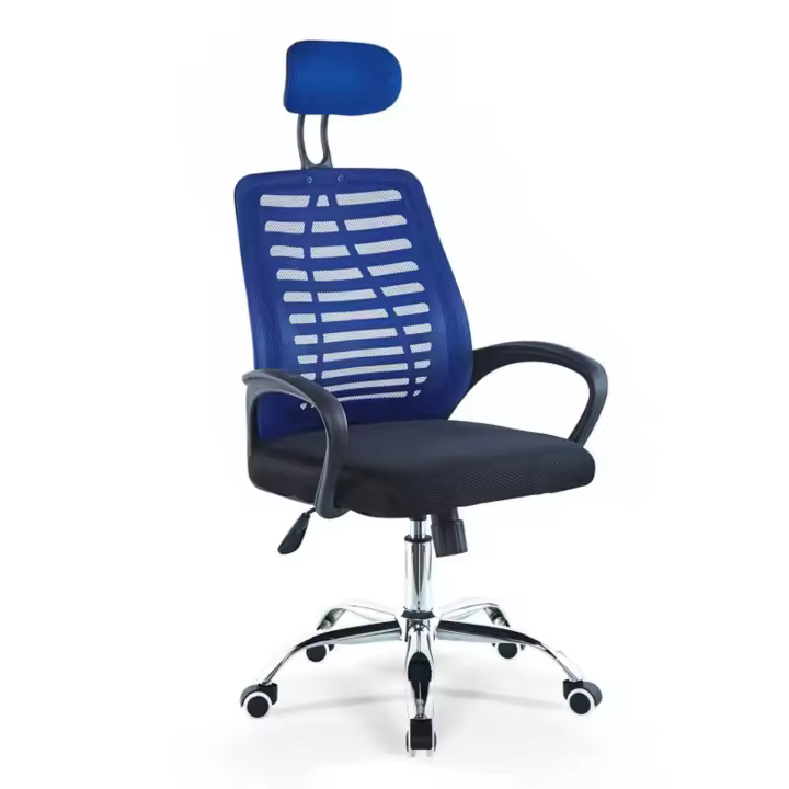 LÚZETE - Silla de Escritorio Respaldo Azul Benson ALM-CT | Diseño Ergonómico - 1
