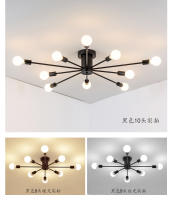 Modern Sputnik Ceilin Ganchillo Lámpara Colgante Satellite Iluminación Fuente De Luz Decorativa Para Sala De Estar Y Comedor Material De Hierro - details 21