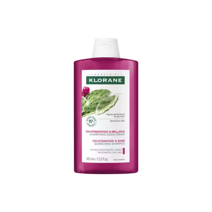 Klorane Champú Higo de Barbaria 400 Ml - Hidratación 72H, Cabello Deshidratado y Apagado - 1