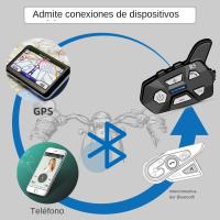 WAYXIN R5 Intercomunicador De Motocicleta Casco Headsets FM Radio BT5.0 Comunicación Interfaz Impermeable 2 Conducentes - details 7