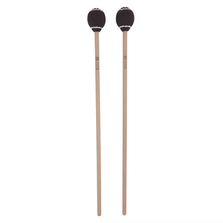 2pcs Láminas De Marimba Accesorios De Percusión Con Mango De Madera De Maple Para Xilofono Glockenspiel Campanas Partes De Instrumentos Musicales Blanco/Marrón - 1