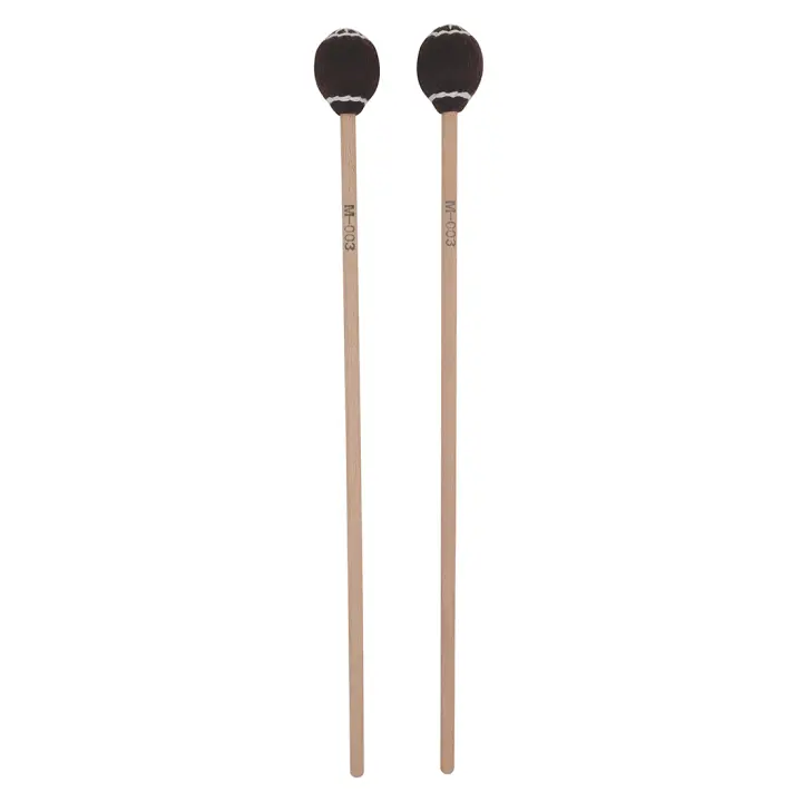 2pcs Láminas De Marimba Accesorios De Percusión Con Mango De Madera De Maple Para Xilofono Glockenspiel Campanas Partes De Instrumentos Musicales Blanco/Marrón - 1
