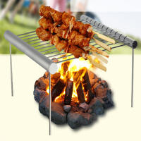 Mini Barbacoa Portátil Grill De Acero Inoxidable Plegable Accesorios De Barbacoa Para Uso En Hogar Parque Tipo De Asador De Carbón Con Altura Ajustable Y Diseño De Oxígeno Depleción - details 4