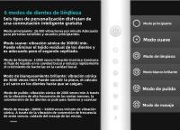 Cepillo De Dientes Eléctrico Recargable Tongwode Para Adultos 6 Modos De Limpieza Sonic Blanqueamiento Y Limpieza De Dientes Material ABS - details 4