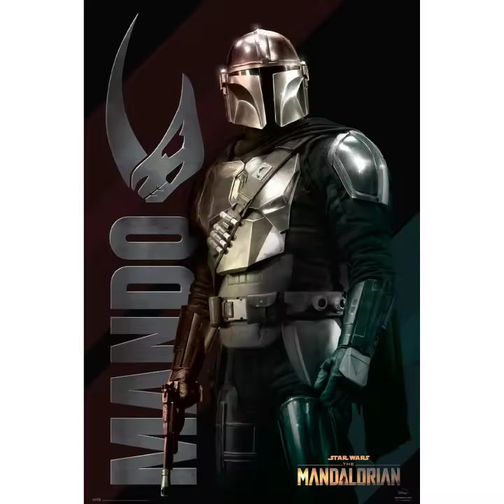 Poster star wars the mandalorian mando - 1