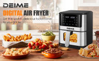 Freidora de Aire 6L / 8L Sin Aceite 1500W Horno de Gran Capacidad Freidoras de Aire Saludable con 10 programas Preajustes, Ventana de Cocción Visible, Cesta Antiadherente, Recetario Incluido - details 4