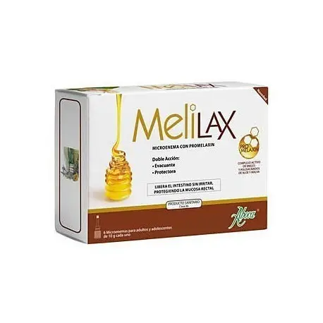 ABOCA MELILAX MICROENEMAS 10 G 6 UND - Tratamiento Estreñimiento - Sensibilidad Visceral - Irritación Hemorroidal - Embarazo y Lactancia - 1