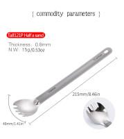 Tiartisan Cuchara De Titanio Ultraligera Con Mango Largo Para Camping Y Exterior Utensilio De Comedor Pulido Mate Portátil - details 8