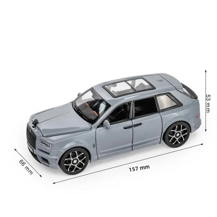 Modelo De Coche Rolls Royce Cullinan SUV a Escala 1:32 En Aleación Con Luz Y Sonido Vehículo De Tierra Escala Diecast Coleccionable Para Niños - 1