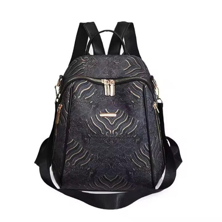 Mochila Deportiva De Lujo Para Jóvenes Estudiantes Estilo Nuevo Con Bordado Y Impresión Gran Capacidad Moda Viaje - 1