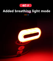 Luz LED Recargable Para Bicicleta Impermeable IPX4 Safeti Taillight Accesorios De Motocicleta Y Bicicletas Material De Poliéster Unisex - details 4