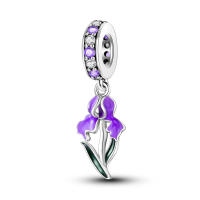 Encanto De Mariposa Morada Y Oso Serie Lindo Bolas De Plata De Ley 925 Para Pulsera Original De 3mm Joyería Para Mujer Regalo - details 17