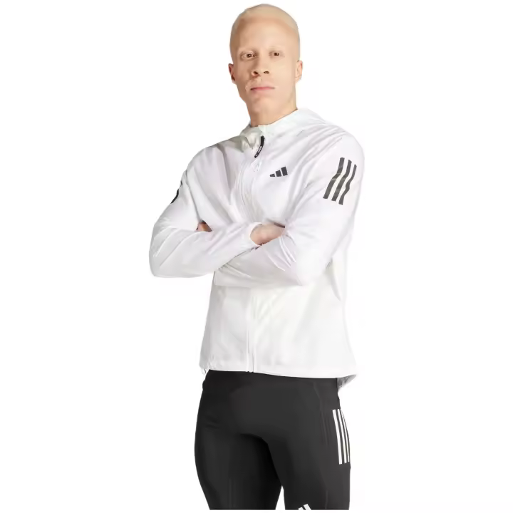 Chaqueta Adidas Own The Run 3 Stripes para hombre en color blanco - 1