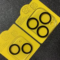 2PCS Vidrio Templado De Seda Para Lente De Cámara De iPhone 13 12 11 Mini 14 15 pro Max Cubierta Total Protectora Compatible Con Serie iPhone 15 14/13/12/11 - details 2