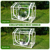 Carpa De Jardín Para Plantas Insecto-Resistente Y Anti-Pájaros PVC Cubierta Temporada Fría Calentamiento Invernadero Portátil Protección UV Y Viento - details 5