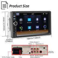 Receptor De Radio Para Coche HIPPBQCC 2 Din Tela Táctil 7 Pulgadas Con Carplay Android Auto FM USB TF Reproductor Multimedia De Audio - details 8