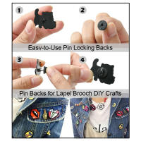 Pines De Goma Negros Para Broches Y Hebeleras De Mariposa Clavija De Bloqueo Accesorios Para Manualidades Y Joyería DIY Pack De 50/100/500 - details 14