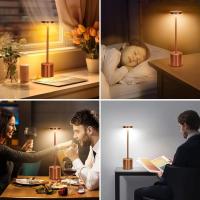 Lámpara De Noche Recargable LED Creativa Con Tres Colores Toque Metálica Para Decoración De Barra Exterior Y Dormitorio - details 4