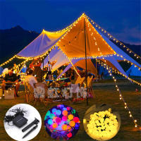 Luces De Cadena Solar Para Exterior 100 LED Balón Impermeable Luces Globales Solares Para Jardín Patio Fiesta De Navidad Decoración Exterior - details 6
